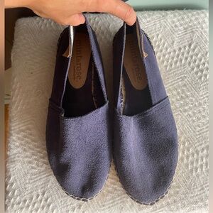 Mint & Rose blue suede handmade espadrilles Size 37/7